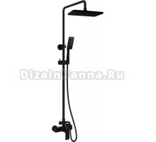 Душевая стойка AltroBagno Lamberto 030103 NeOp матовая черная