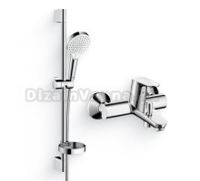 Душевой комплект Смеситель Hansgrohe Focus E2 31940000 + Гарнитур Crometta Vario 650 26553400 с мыльницей