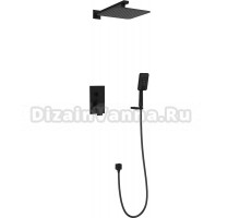 Душевой комплект AltroBagno Lamberto 040105 NeOp С ВНУТРЕННЕЙ ЧАСТЬЮ, матовый черный