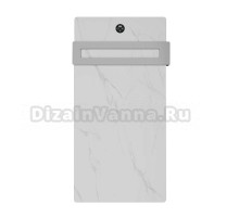 Полотенцесушитель электрический Wonzon & Woghand WW-A501-BR белый мрамор, брашированный никель