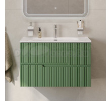 Тумба с раковиной Cezares Duet 80 фисташковый софт, раковина Cezares CZR-8095-80