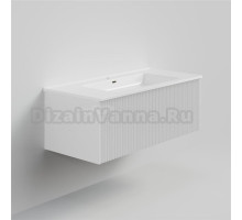 Тумба с раковиной La Fenice Terra 100 подвесная, bianca, раковина Slim Line 100 см