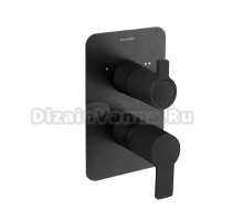 Встраиваемый смеситель для душа и ванны Ramonsoler Blautherm 941502SNM С ВНУТРЕННЕЙ ЧАСТЬЮ, черный