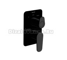 Встраиваемый смеситель для душа и ванны Ramonsoler Alexia 361503SNM С ВНУТРЕННЕЙ ЧАСТЬЮ, черный