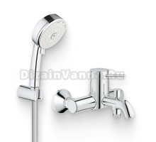 Душевой комплект Смеситель Grohe BauClassic 32865000 + Гарнитур Tempesta Cosmopolitan 27588002