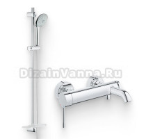 Душевой комплект Смеситель Grohe Essence New 33624001 + Гарнитур Euphoria 110 Massage 27226001
