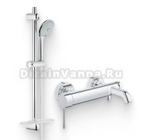 Душевой комплект Смеситель Grohe Essence New 33624001 + Гарнитур Euphoria 110 Massage 27231001
