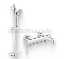 Душевой комплект Смеситель Grohe Essence New 33624001 + Гарнитур Euphoria 110 Champagne 27232001