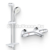 Душевой комплект Термостат Grohe Grohtherm 1000 New 34155003 для ванны с душем + Гарнитур New Tempesta Rustic 27609001