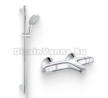 Душевой комплект Термостат Grohe Grohtherm 1000 New 34155003 для ванны с душем + Гарнитур Power&Soul 130 27738000