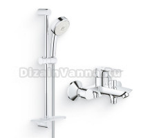 Душевой комплект Гарнитур Grohe New Tempesta Cosmopolitan 27929002 + Смеситель BauEdge 23604001