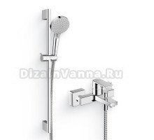 Душевой комплект Гарнитур Hansgrohe Vernis Blend 26279000 EcoSmart, хром + Смеситель Vernis Shape 71450000 хром