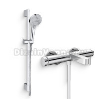 Душевой комплект Смеситель Hansgrohe Finoris 76420000 хром + Гарнитур Vernis Blend 26279000 EcoSmart, хром