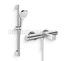 Душевой комплект Смеситель Hansgrohe Finoris 76420000 хром + Гарнитур Croma Select E 26592400