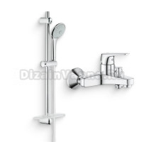 Душевой комплект Смеситель Grohe BauFlow 23601000 + Гарнитур Euphoria 110 Mono 27266001