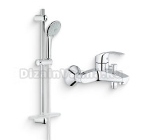Душевой комплект Смеситель Grohe Eurosmart New 33300002 + Гарнитур Euphoria 110 Massage 27231001