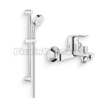 Душевой комплект Смеситель Grohe BauLoop 23341000 + Гарнитур New Tempesta Cosmopolitan 27787002