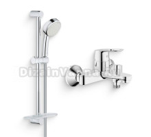 Душевой комплект Смеситель Grohe BauLoop 23341000 + Гарнитур New Tempesta Cosmopolitan 27929002