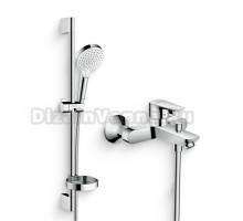 Душевой комплект Смеситель Hansgrohe Talis E 71740000 + Гарнитур Crometta Vario 650 26553400 с мыльницей