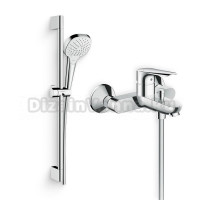 Душевой комплект Смеситель Hansgrohe Logis E 71403000 + Гарнитур Croma Select E Vario 26582400