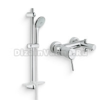 Душевой комплект Смеситель Grohe Concetto 32211001 + Гарнитур Euphoria 110 Mono 27266001