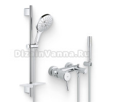 Душевой комплект Смеситель Grohe Concetto 32211001 + Гарнитур Rainshower SmartActive 26591000