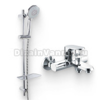 Душевой комплект Смеситель Bravat Pure F6105161C-01 + Гарнитур Waterfall D154CP-2-RUS