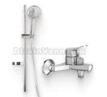 Душевой комплект Смеситель Jacob Delafon Brive E75766-CP + Гарнитур Elite E32910-CP