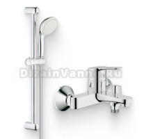 Душевой комплект Смеситель Grohe BauEdge 23334000 + Гарнитур Tempesta New 27598001