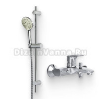 Душевой комплект Смеситель AM.PM Spirit V2.1 F71A10000 + Гарнитур Gem F0190100 хром