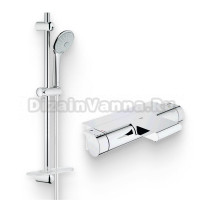 Душевой комплект Термостат Grohe Grohtherm 2000 New 34464001 для ванны с душем + Гарнитур Euphoria 110 Massage 27231001