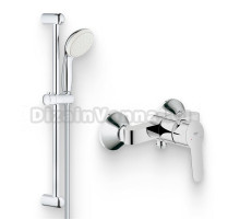 Душевой комплект Смеситель для душа Grohe BauEdge 23333000 + Гарнитур Tempesta New 27853001