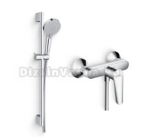 Душевой комплект Смеситель для душа Hansgrohe Logis E 71602000 + Гарнитур Vernis Blend 26275000 хром