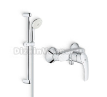 Душевой комплект Смеситель для душа Grohe Eurosmart New 33555002 + Гарнитур Tempesta New 27794001