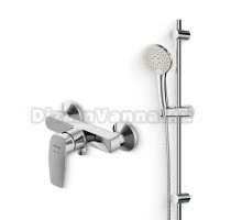 Душевой комплект Смеситель для душа AM.PM Tender F45A20000 + Гарнитур Gem F0190100 хром