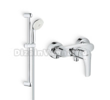 Душевой комплект Смеситель для душа Grohe Eurosmart 33555003 + Гарнитур Tempesta New 27794001