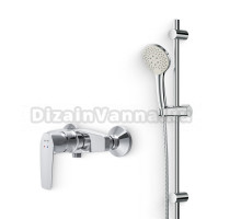 Душевой комплект Смеситель для душа AM.PM Gem F90A20000 + Гарнитур F0190100 хром