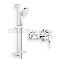 Душевой комплект Смеситель для душа Grohe BauClassic 32867000 + Гарнитур Tempesta Cosmopolitan 26083002