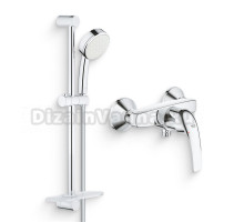 Душевой комплект Смеситель для душа Grohe BauCurve 23631000 + Гарнитур Tempesta Cosmopolitan 26083002