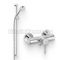 Душевой комплект Смеситель для душа Kludi Bozz 388310576 хром + Гарнитур Logo 1S 6819005-00