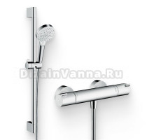 Душевой комплект Термостат Hansgrohe Ecostat 1001 CL ВМ 13211000 для душа + Гарнитур Crometta Vario 650 26532400
