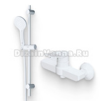 Душевой комплект Смеситель для душа AM.PM X-Joy F85A20033 + Гарнитур Gem F0190033 белый