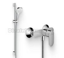 Душевой комплект Смеситель для душа Hansgrohe Vernis Blend 71640000 хром + Гарнитур Croma Select E 26592400