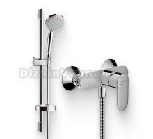 Душевой комплект Смеситель для душа Hansgrohe Vernis Blend 71640000 хром + Гарнитур Croma 100 Vario 27771000 Unica C