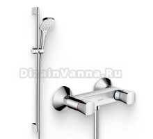 Душевой комплект Смеситель для душа Hansgrohe Logis 71263000 + Гарнитур Croma Select E Multi 26590400