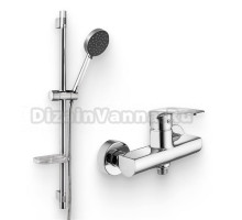 Душевой комплект Смеситель для душа Paffoni Lime LM168CR + Гарнитур Luna ZSAL206CR