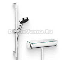 Душевой комплект Термостат Hansgrohe Ecostat Select 13161000 для душа + Гарнитур Pulsify Relaxation 105 3jet 24160000 хром