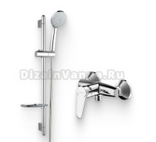 Душевой комплект Смеситель для душа Bravat Emeralda F9135147CP-01-RUS + Гарнитур D152CP-3-RUS хром