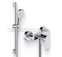 Душевой комплект Смеситель для душа Hansgrohe Rebris E 72650000 хром + Гарнитур Crometta Vario 650 26532400