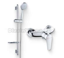 Душевой комплект Смеситель для душа Bravat Arden F9351385CP-01-RUS + Гарнитур D152CP-3-RUS хром